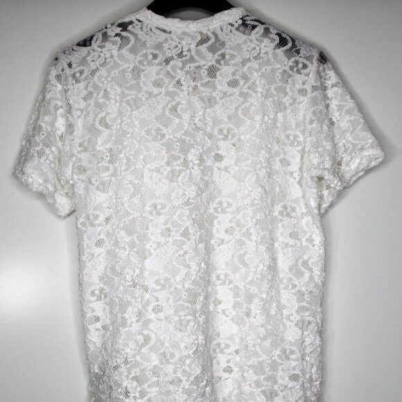 BNWT SS20 COMME DES GARCONS LACE TSHIRT M - Picture 3 of 11